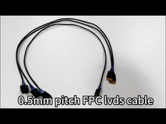 OEM/ODM 30ピンLVDSケーブル組 WL1258h-20P TO HRS DF13-2 Lvdsディスプレイコネクタ