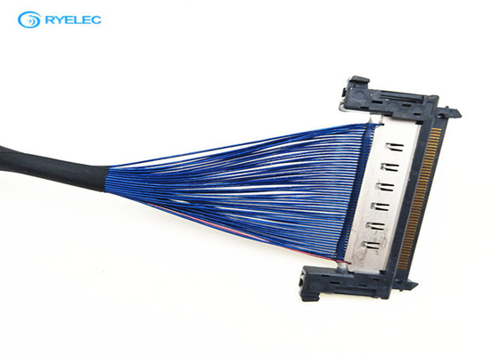 男性0.5mmピッチのコネクターLVDSケーブル、青いLVDSの表示ケーブルを収容するHirose サプライヤー