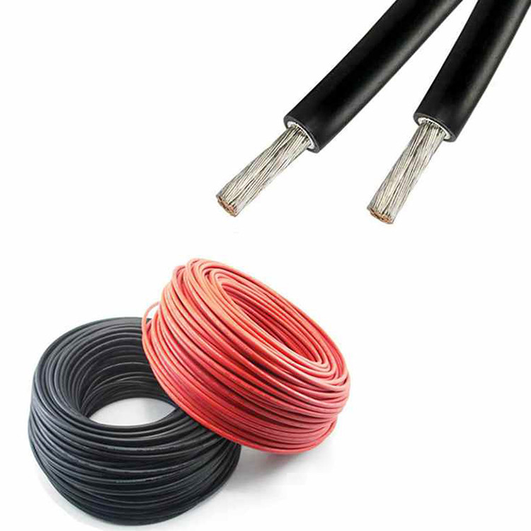 6mm2高圧太陽電池パネルPVケーブルXLPEは絶縁材DC 6mmを倍増する