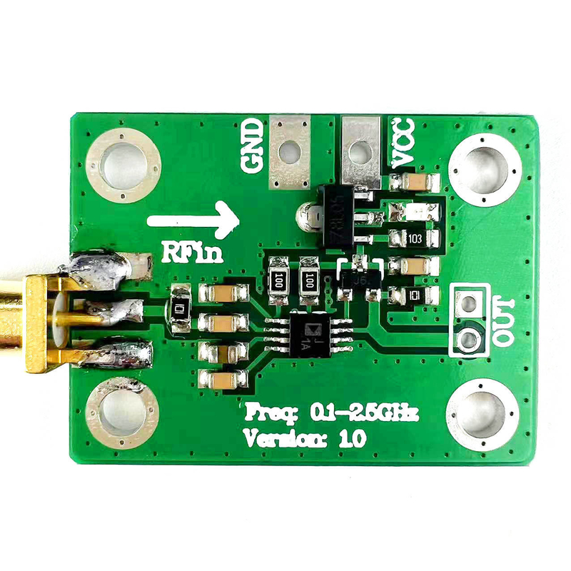 AD8313 ロガリズム検出器 -72dBm -2dBm 0.1-2.5GHz RF パワーアナライザーボード 7-15V パワーマイクロ波ラジオ検出モジュール