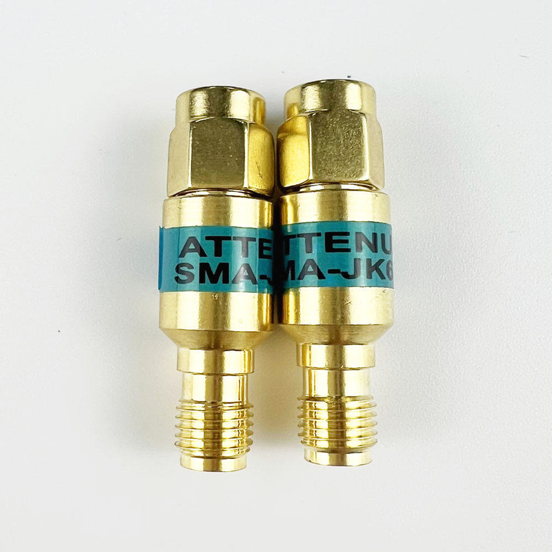 2W DC-6GHz SMA 男性からSMA 女性共軸RFアテンチュエーター 1/2/3/5/6/10/15/30dbアテンチュエーター SMA固定コネクタ ゴールドプレート