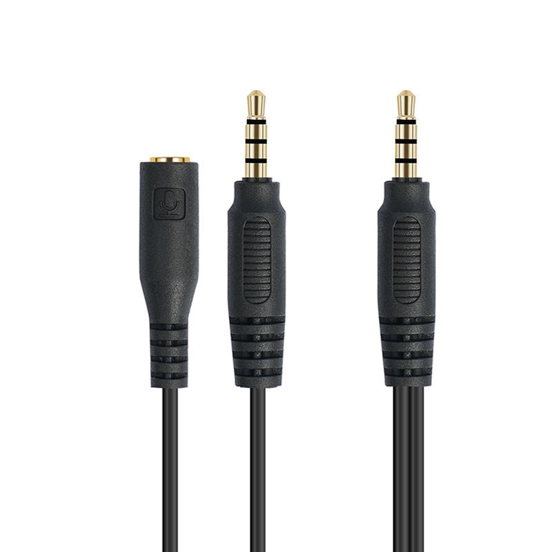 2イン1ケーブル変換拡張 3.5ステレオプラグから3.5ステレオプラグから4/1インチシングルジャックエンドYスプリッターオーディオアダプター