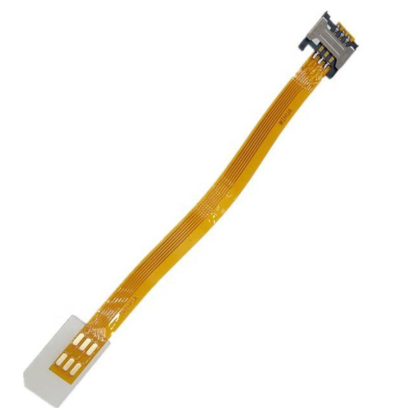 GSM CDMA 標準 UIM SIM カード キット 男性から女性 拡張ソフトフラット FPCケーブル