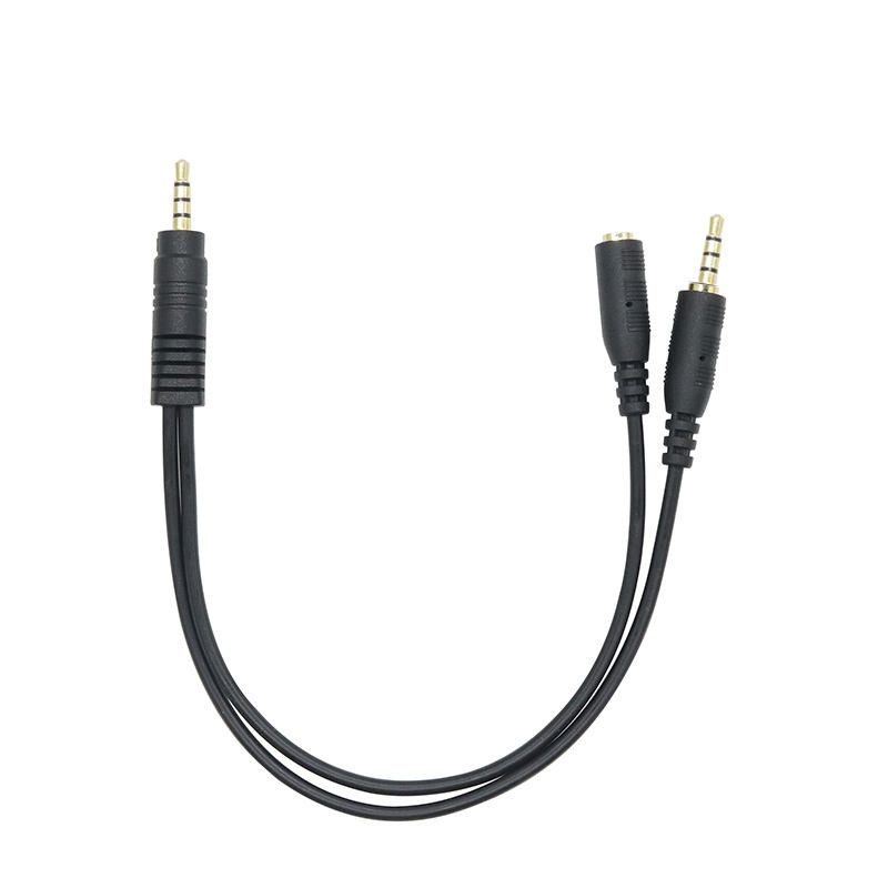 3.5ステレオプラグから3.5ステレオプラグから4/1インチシングルジャックエンド Y スプリッターオーディオアダプター 2 in 1ケーブル変換拡張子