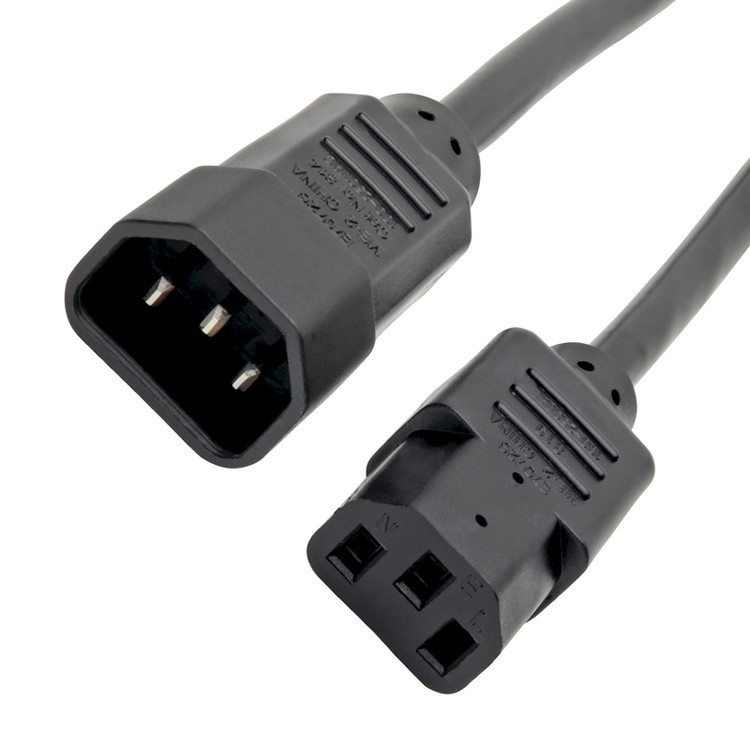 RY C13 から C14 10a 250v 電源コード 18 Awg C14 マット