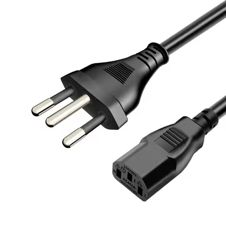 RY IEC ブラジルの電源ケーブル 1-15p 5-15p PVC素材 オーダーメイド 1M 1.5M 2M 3M 5M 剥がれた電源線ケーブルを含む