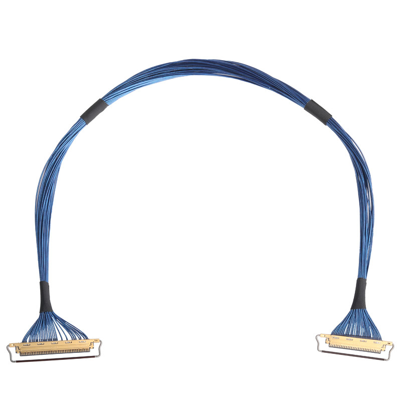 LVDSケーブル組立 36AWG 0.4mm ピッチ 30P 40P I-PEX 20453-240T-01 から 20453-230T-01