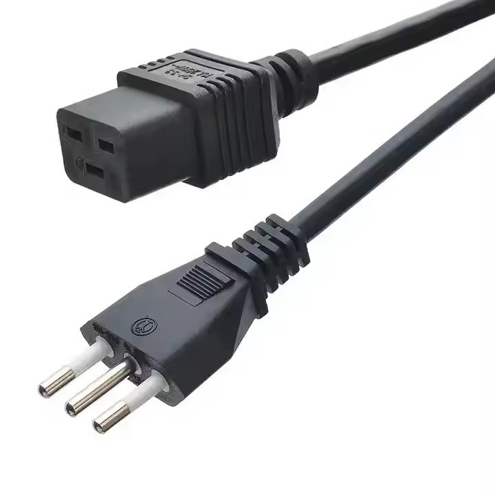 Iec-60320 3 Prong H05vv - F 3G 0.75 コネクタ C19 から C20 コネクタ 銅導体 電源ケーブル 家電用