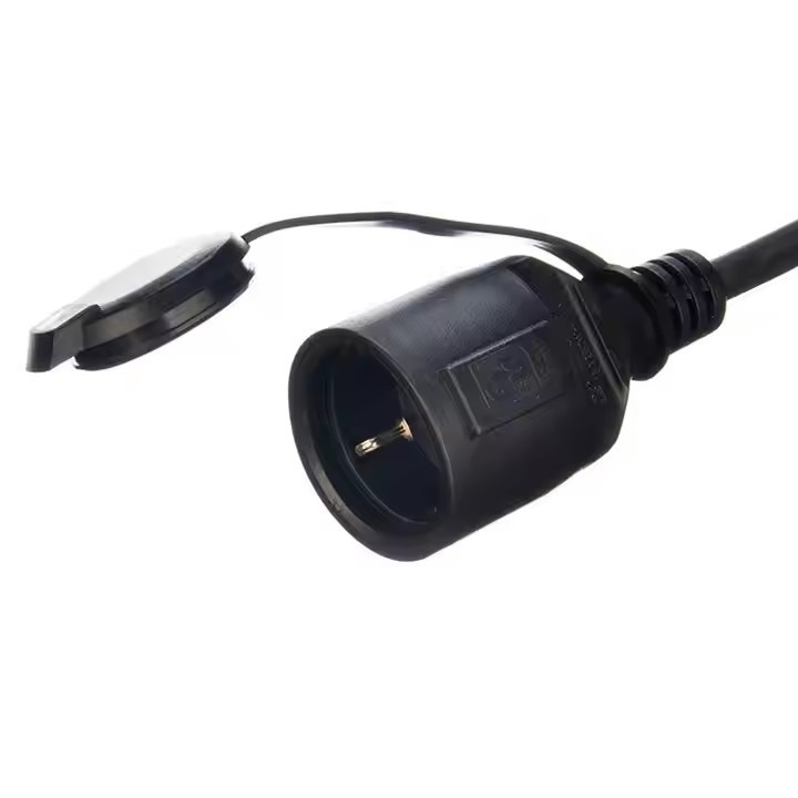 GS 承認 H07RN-F 3X1.5 3m 黒 高品質 EU 電源コード 屋外産業用電源用防水ゴムシートケーブル
