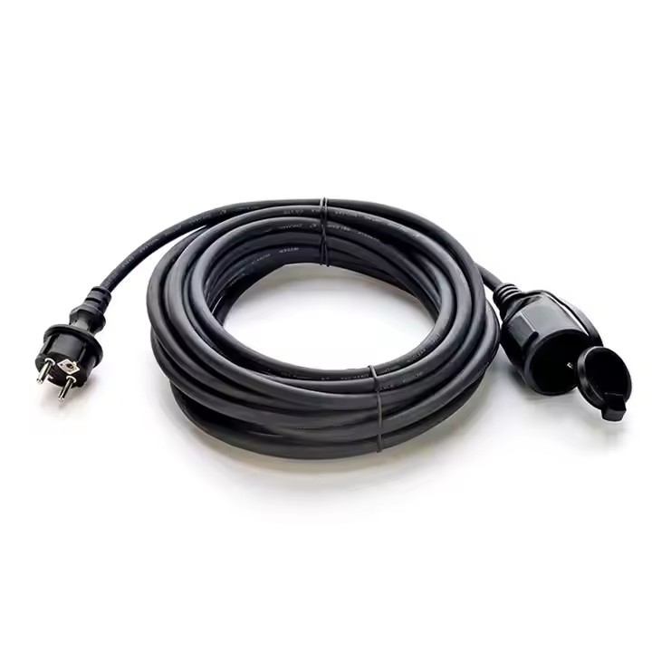 GS 承認 H07RN-F 3X1.5 3m 黒 高品質 EU 電源コード 屋外産業用電源用防水ゴムシートケーブル