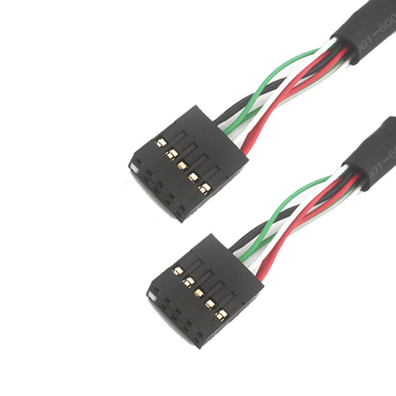 2.54mm ダブルUSB産業用ワイヤリングハーネス BbからSbc10 POS MOLEX 22552101ケーブル