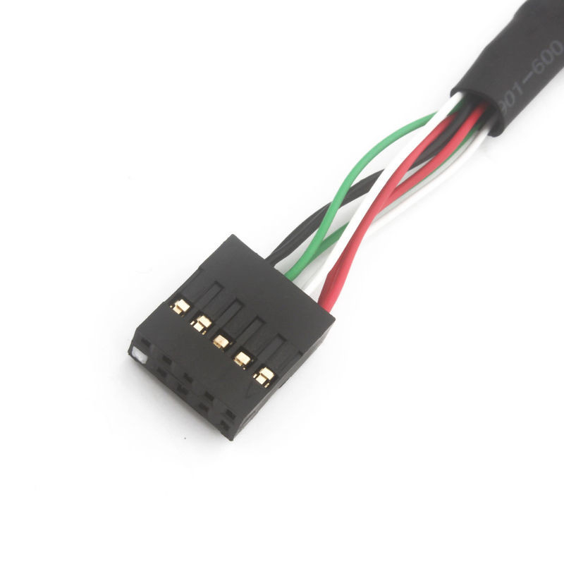 2.54mm ダブルUSB産業用ワイヤリングハーネス BbからSbc10 POS MOLEX 22552101ケーブル