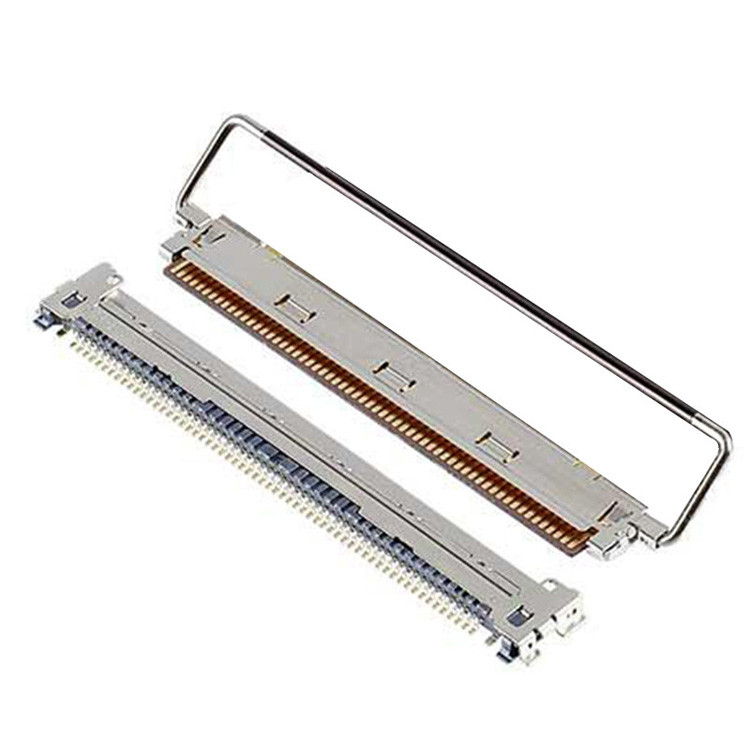 工場60P IPEX CABLINE-CAF 20858-060T-01 0.4mm ピッチ 横接式ペアリングタイプ FPCプラグコネクタ メカニカルロック