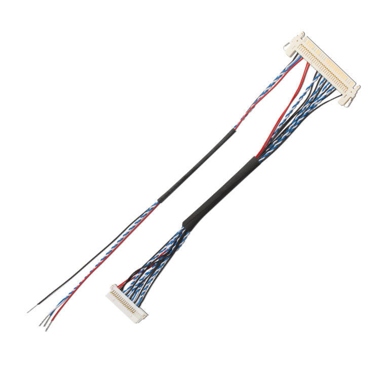 オーダーメイドOemワイヤーハーネスFI S20S 20ピン 1.25mmピッチ JAEディスプレイLvdsケーブル
