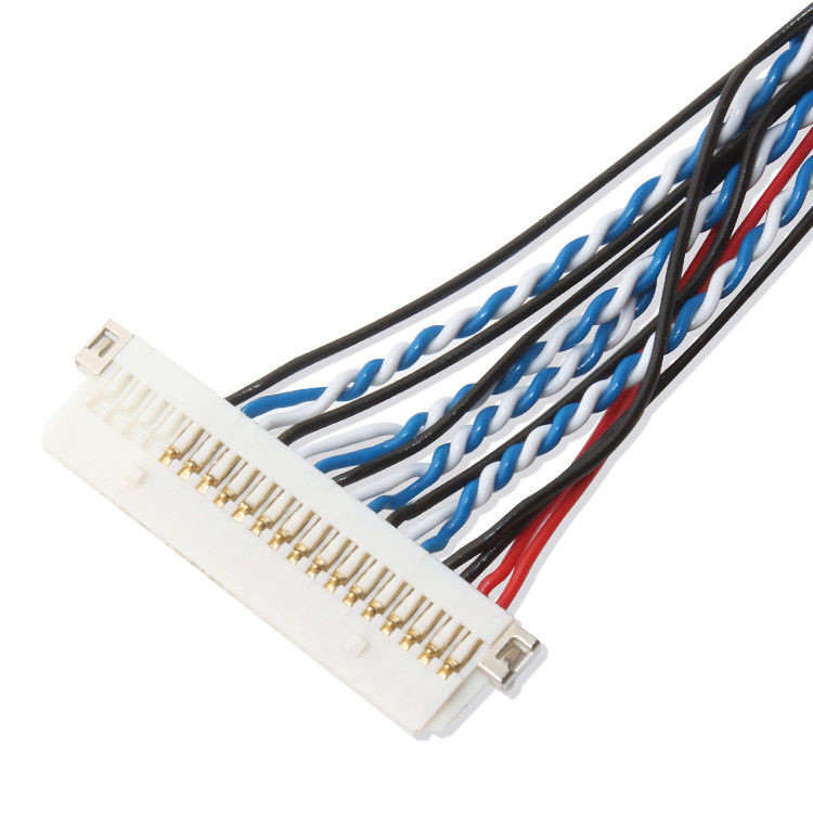 オーダーメイドOemワイヤーハーネスFI S20S 20ピン 1.25mmピッチ JAEディスプレイLvdsケーブル