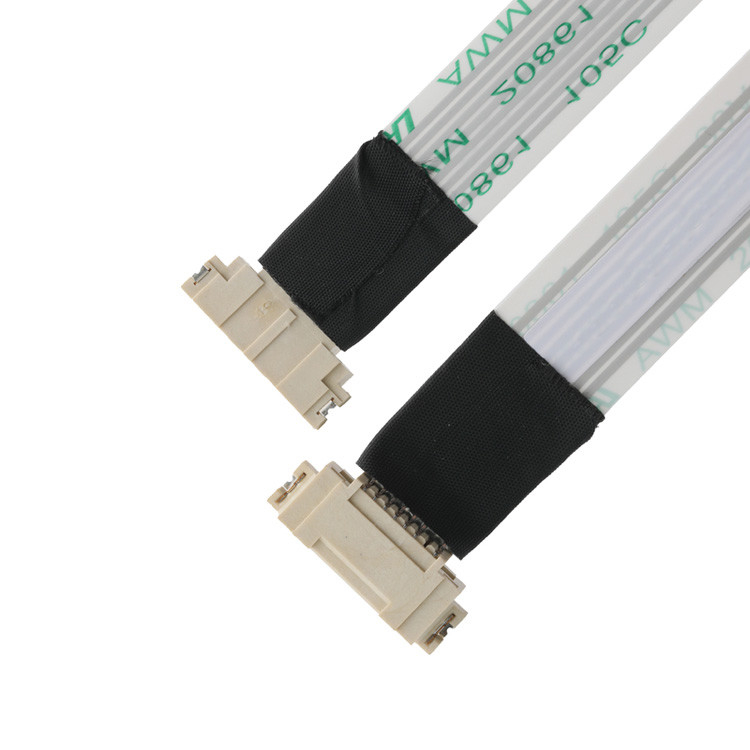 OEM/ODM ROHS FFP/FPC 6Pin ホワイト IS100-L08T-C46-C から HS100-L08N-N62 黒 ピッチ 1.0mm