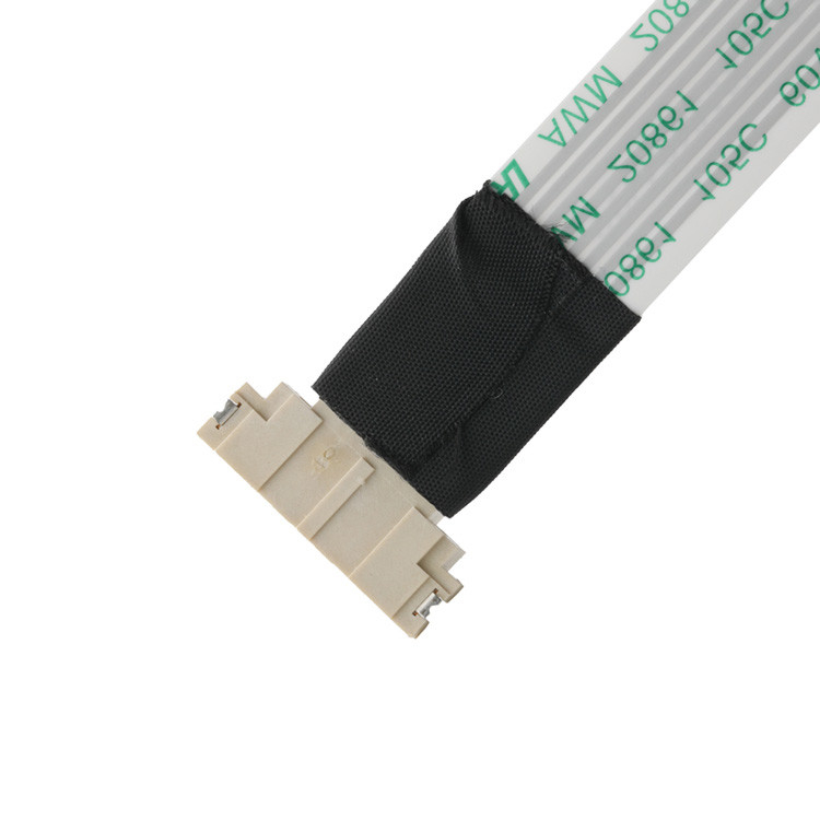 OEM/ODM ROHS FFP/FPC 6Pin ホワイト IS100-L08T-C46-C から HS100-L08N-N62 黒 ピッチ 1.0mm