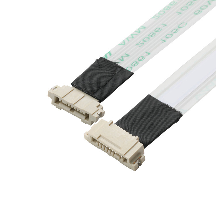 OEM/ODM ROHS FFP/FPC 6Pin ホワイト IS100-L08T-C46-C から HS100-L08N-N62 黒 ピッチ 1.0mm