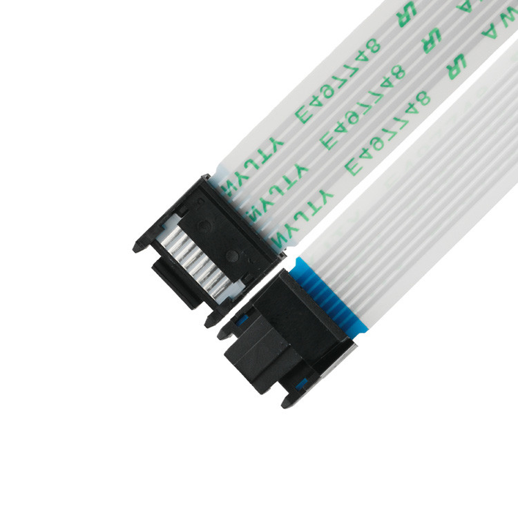 FFC/FPC IS100-L08T-C46-C 黒からHS100-L08N-N62 黒のLED FFC拡張ケーブル