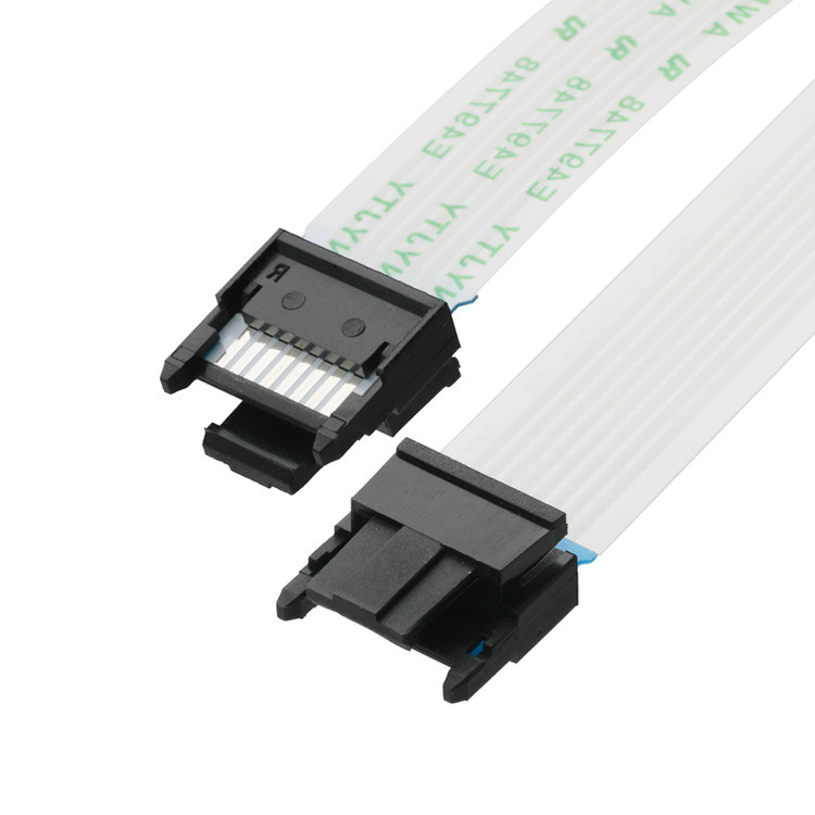 FFC/FPC IS100-L08T-C46-C 黒からHS100-L08N-N62 黒のLED FFC拡張ケーブル