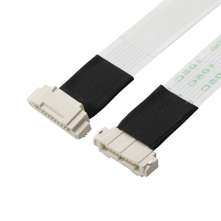 FFC/FPC IS100-L08T-C46-C 黒からHS100-L08N-N62 黒のLED FFC拡張ケーブル