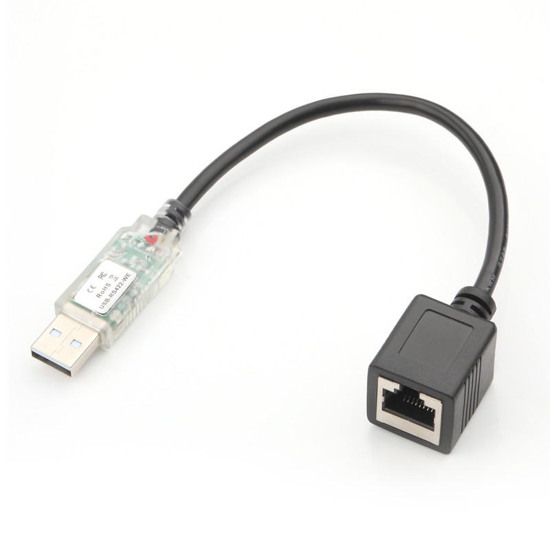 USB RS422 から RJ45 8P8C 女性 ニッケル付 WB-1800-BT 産業ネットワーク デバッグ アダプターケーブル