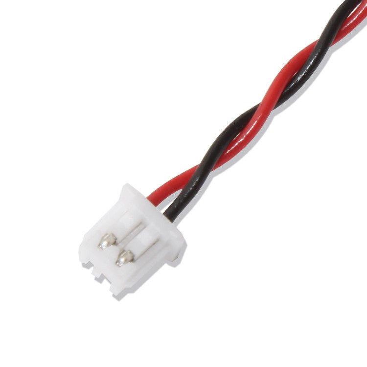RYブランド JSTワイヤーハーネス XHP-2コネクタケーブル 22AWG UL1007 黒 赤 2P接着ケーブル
