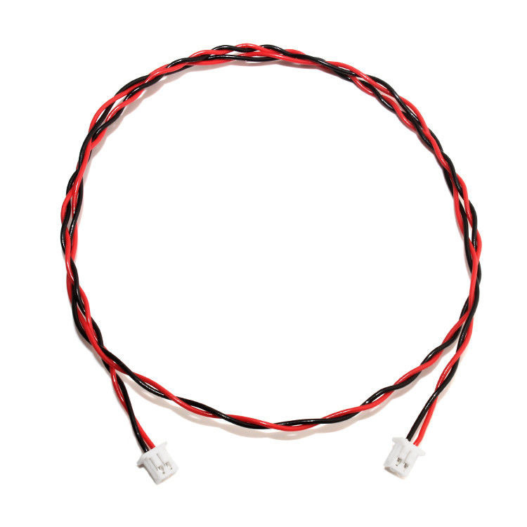 RYブランド JSTワイヤーハーネス XHP-2コネクタケーブル 22AWG UL1007 黒 赤 2P接着ケーブル