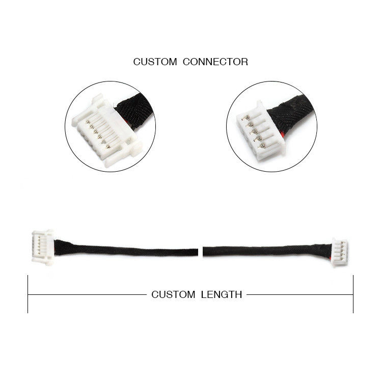 低プロフィールワイヤーハーネス JST SHJP-06V-S ((HF) 6ピン トゥー モレックス 51021-0500 5ピン FCII LEDドライバー