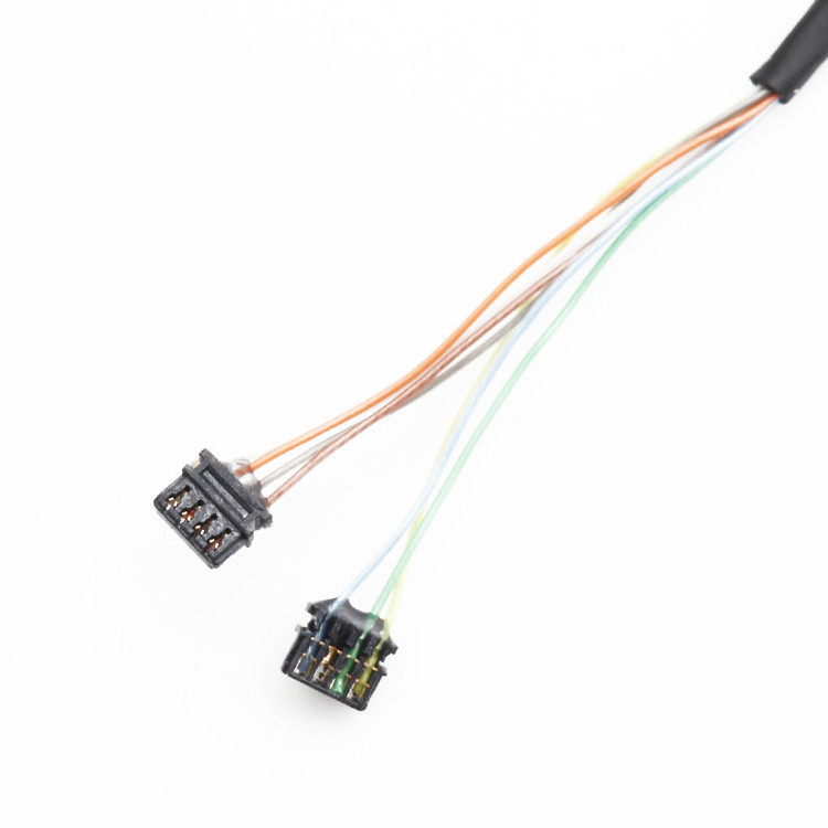 工場 オーダーメイド 0.6 ピッチ JST 04XSR TO JST 10XSR IDCワイヤーハーネスケーブル組立