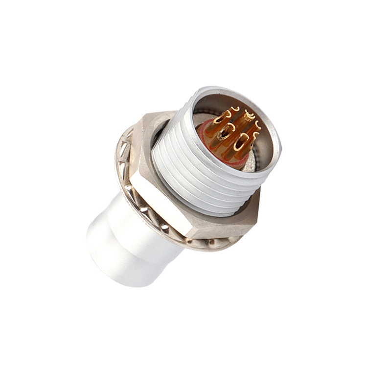 自動ロック 8Pin T2 円形接続パネル 固定プラグ