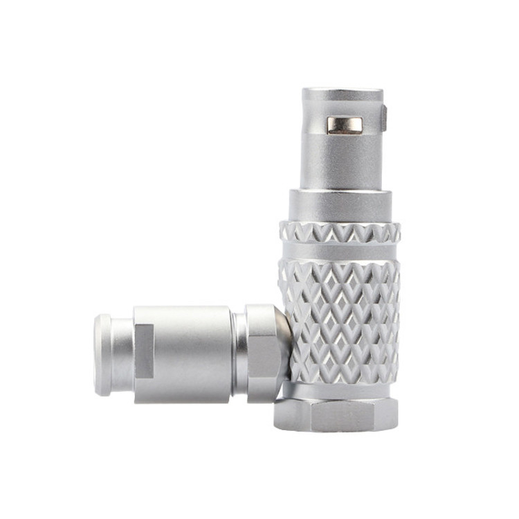 90°アングルプラグ T3 5ピン円形接続器 Bシリーズ 工業制御用