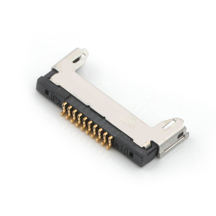 マイクロコアキシアルケーブル組 20345-010T32R 0.4 mm 幅と水平交配型10ピンLVDS マイクロコアキシアル接続