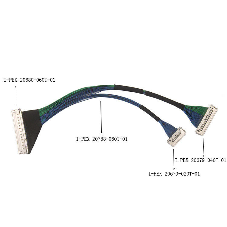 EMIシールド 60ピンマイクロコアキシャルケーブル,I Pex CABLINE-CA II PLUS LVDS EDPケーブル 20788 060T 01