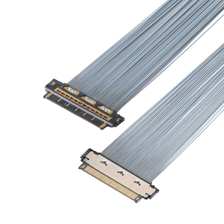 マイクロコアシアルケーブル KEL XSL20-48S 0.25mm ピッチ,44AWG と 46AWG のアプリケーション