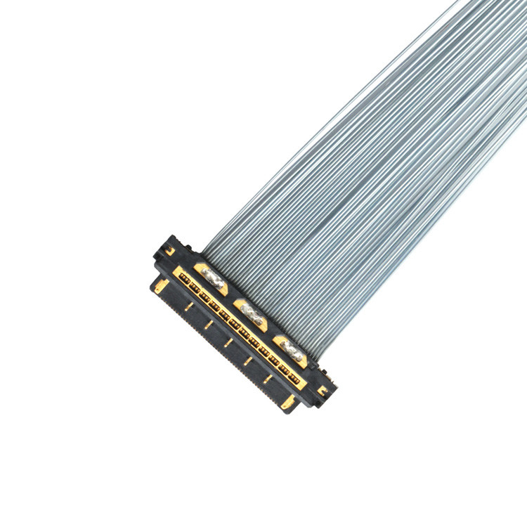 マイクロコアシアルケーブル KEL XSL20-48S 0.25mm ピッチ,44AWG と 46AWG のアプリケーション