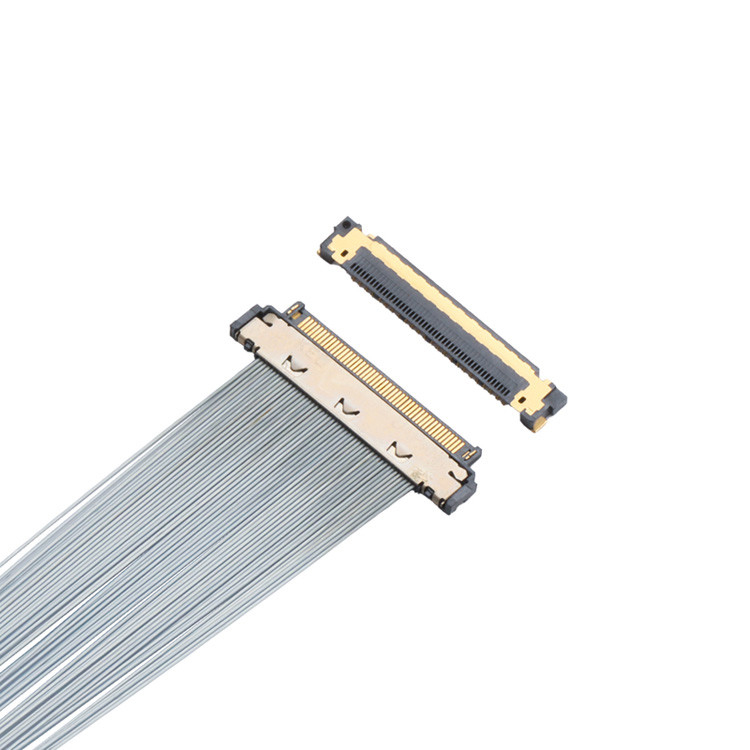 マイクロコアシアルケーブル KEL XSL20-48S 0.25mm ピッチ,44AWG と 46AWG のアプリケーション