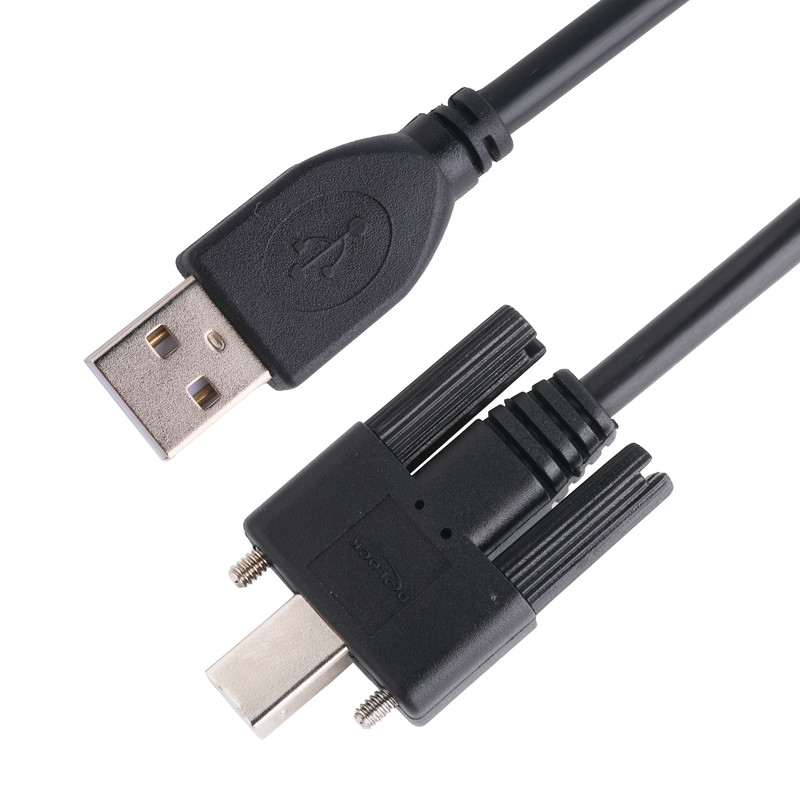 ブラッド ブラック UL プリンター接続ケーブル Usb 2.0 Type A to Type B ロッキング