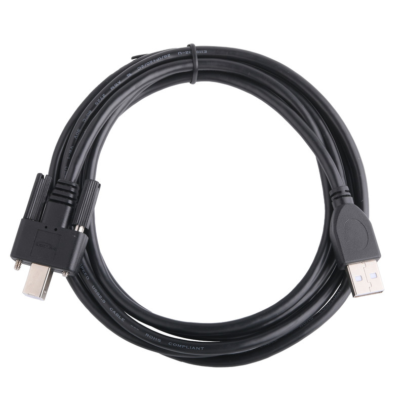 ブラッド ブラック UL プリンター接続ケーブル Usb 2.0 Type A to Type B ロッキング