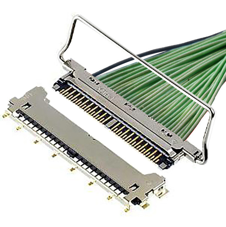 CABLINE-CX II 覆いのない40ピンケーブル,20978-040T-01,A40ピンLVDSコネクタ,0.25mmピッチと水平線
