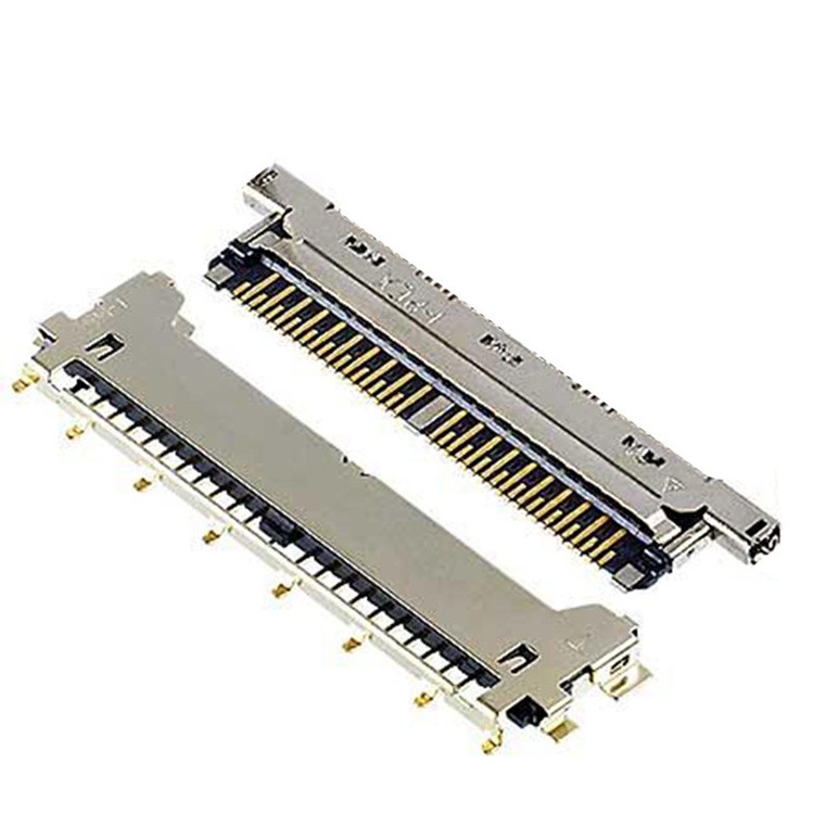 CABLINE-CX II 覆いのない40ピンケーブル,20978-040T-01,A40ピンLVDSコネクタ,0.25mmピッチと水平線