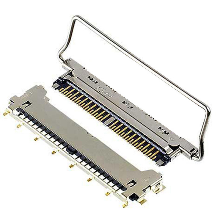 CABLINE-CX II 覆いのない40ピンケーブル,20978-040T-01,A40ピンLVDSコネクタ,0.25mmピッチと水平線