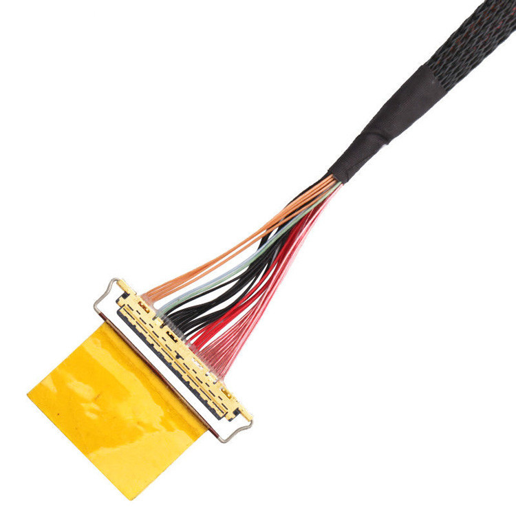 工場 36AWG Lvdsケーブル組成 I Pex 20453-240t-01 から 20453-240t-01 40P 0.4mm ピッチ
