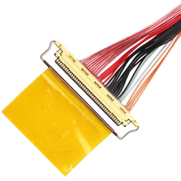 工場 36AWG Lvdsケーブル組成 I Pex 20453-240t-01 から 20453-240t-01 40P 0.4mm ピッチ