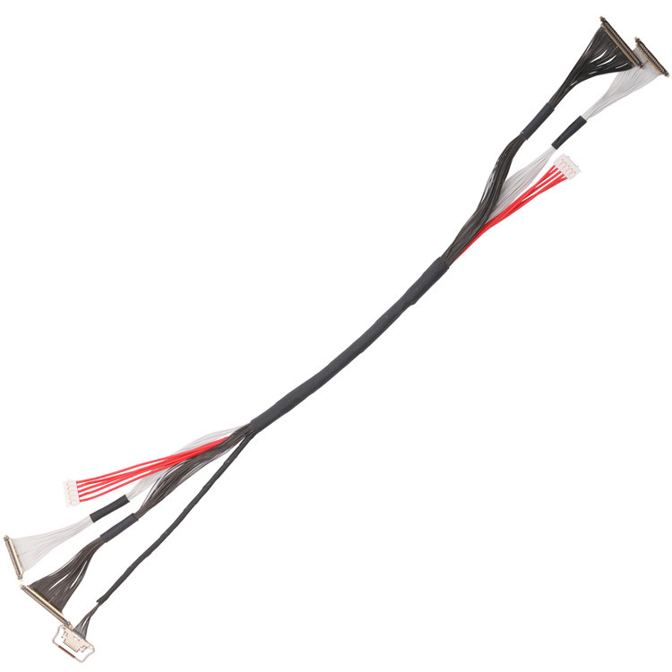 I-PEX 20531-034T-01 0.25mmピッチで,同じ0.25mmピッチで 20633-210T-02Sにカスタマイズされたケーブル