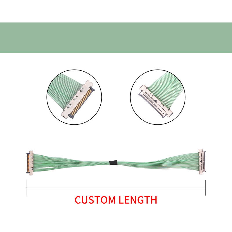 KEL 0.4mmピッチのマイクロ同軸ケーブルUSL20-30SS-010-C 30 Pin 40 Pinの細いプラグの設計