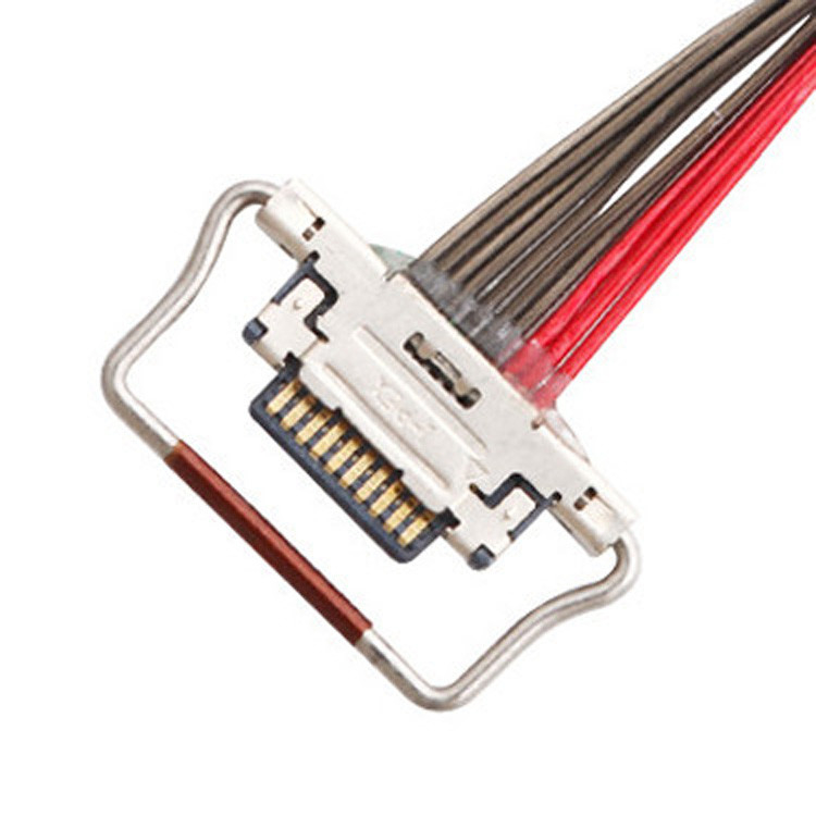 10ピンのLVDSマイクロコアシアルケーブル,長さ150mm,ピッチ0.4mmのI-PEXコネクタ,番号20633-310T-01S