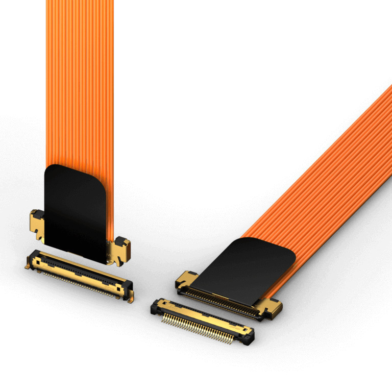 KEL マイクロコアシアルケーブルTSLシリーズ 高性能コアシアルハーネス 送信速さ 32Gbps ピッチ 0.55mm