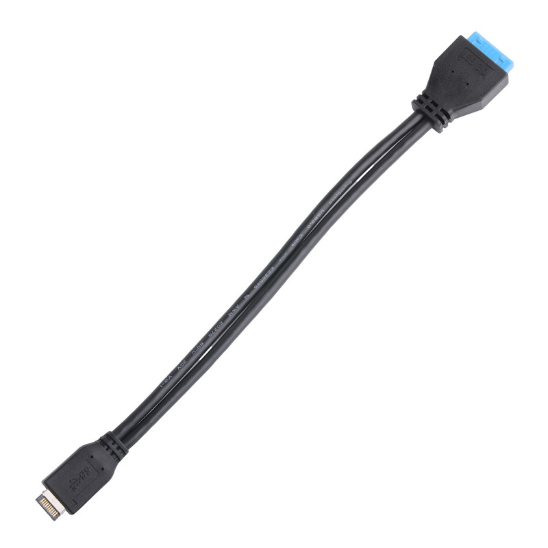 パソコンマザーボード電源ケーブル USB 3.1 Type-E 男性からIDC20P 男性アダプターケーブル 20ピン延長ケーブル