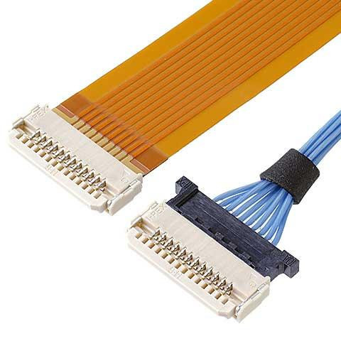 LcdのモニターDW-5 20598-006T-02 0.5mmピッチ6 Pin FpcのためのLvdsの同軸ケーブルのコネクター